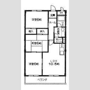 3LDK 間取り図