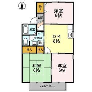 3DK 間取り図