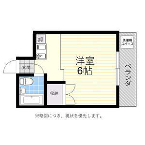 1R 間取り図