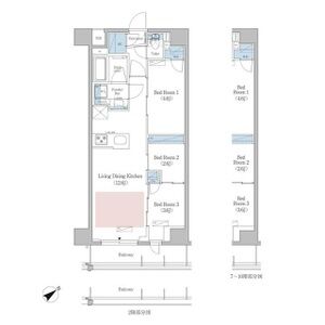 3LDK 間取り図