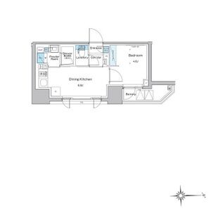 1DK 間取り図
