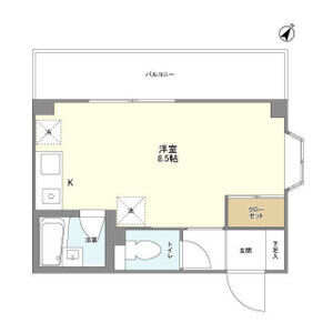 ワンルーム 間取り図