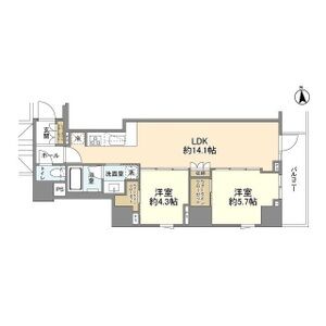 2LDK 間取り図