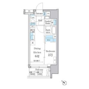 1DK 間取り図