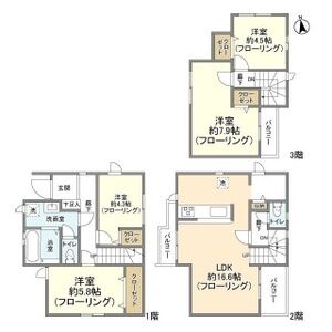4LDK 間取り図