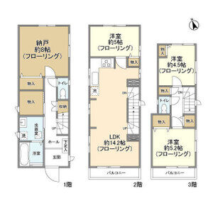 3LDK 間取り図