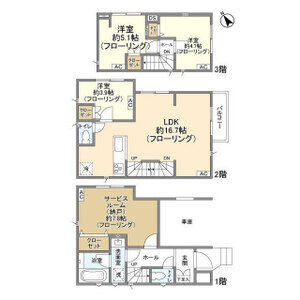 3LDK 間取り図