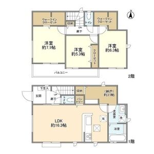 3LDK 間取り図