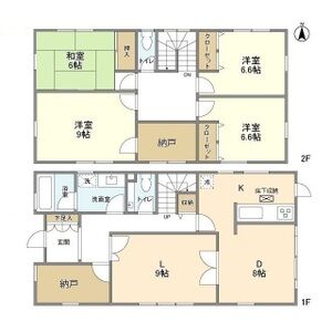 4LDK 間取り図