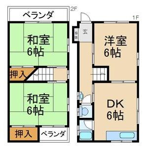 3DK 間取り図