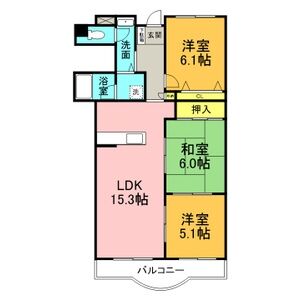 3LDK 間取り図