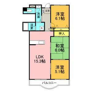 3LDK 間取り図