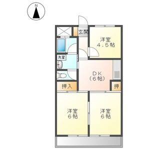 3DK 間取り図