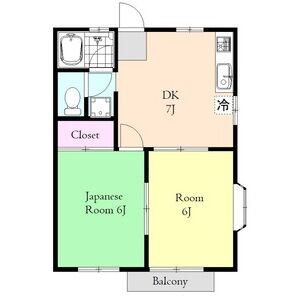 2DK 間取り図