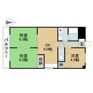 3DK 間取り図