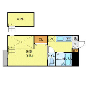 1K 間取り図