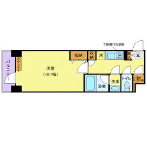 1K 間取り図