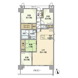 4LDK 間取り図