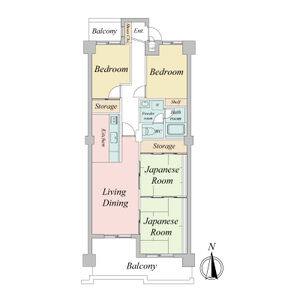 4LDK 間取り図