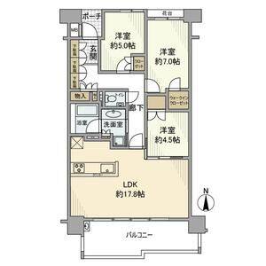 3LDK 間取り図