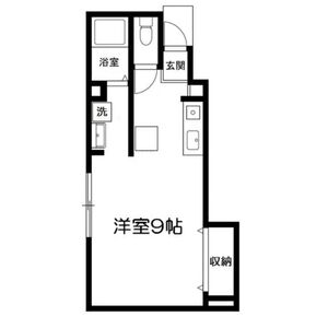 ワンルーム 間取り図
