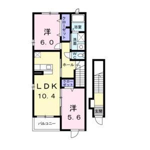 2LDK 間取り図