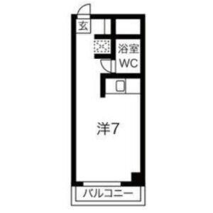 ワンルーム 間取り図