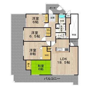 3LDK 間取り図