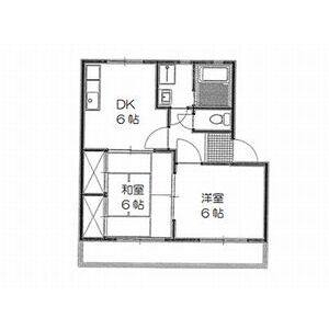 2DK 間取り図
