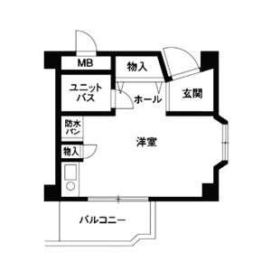 ワンルーム 間取り図