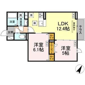 2LDK 間取り図