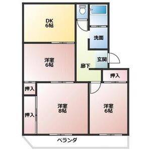 3LDK 間取り図