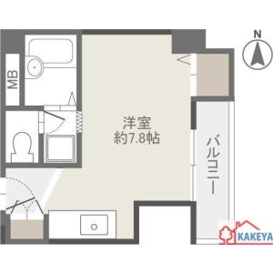 ワンルーム 間取り図