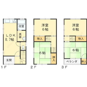 4LDK 間取り図