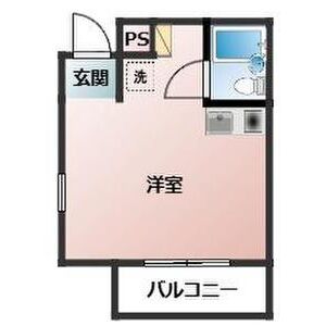 ワンルーム 間取り図