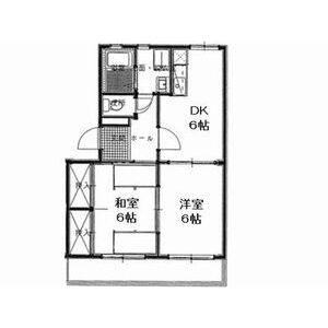 2DK 間取り図