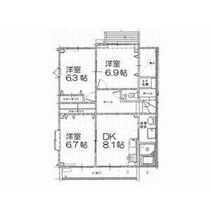3DK 間取り図