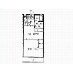 1DK 間取り図