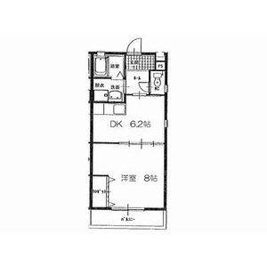 1DK 間取り図