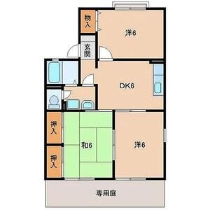 3DK 間取り図