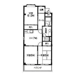 3DK 間取り図