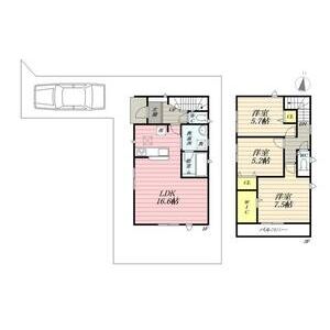 3LDK 間取り図