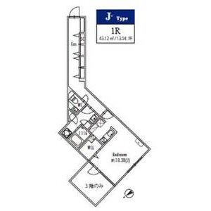 ワンルーム 間取り図