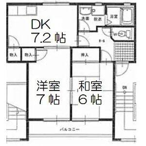 2DK 間取り図