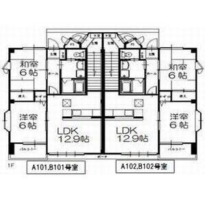 2LDK 間取り図
