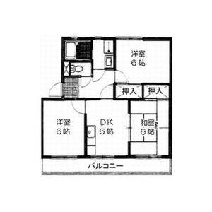 3DK 間取り図