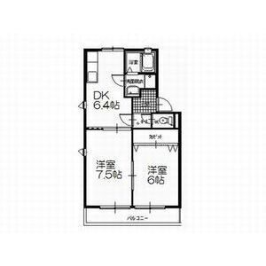 2DK 間取り図