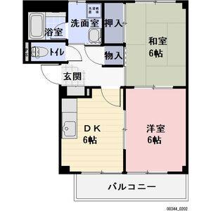 2DK 間取り図