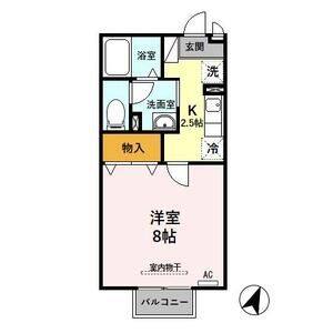 1K 間取り図