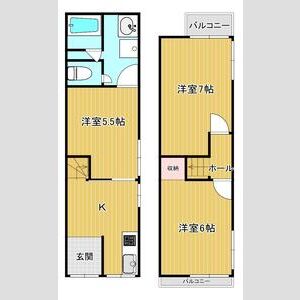 3DK 間取り図